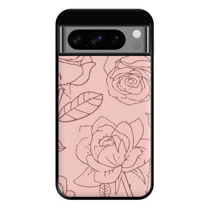 Roses - Foliage Phone Case for Google Pixel 8 Pro