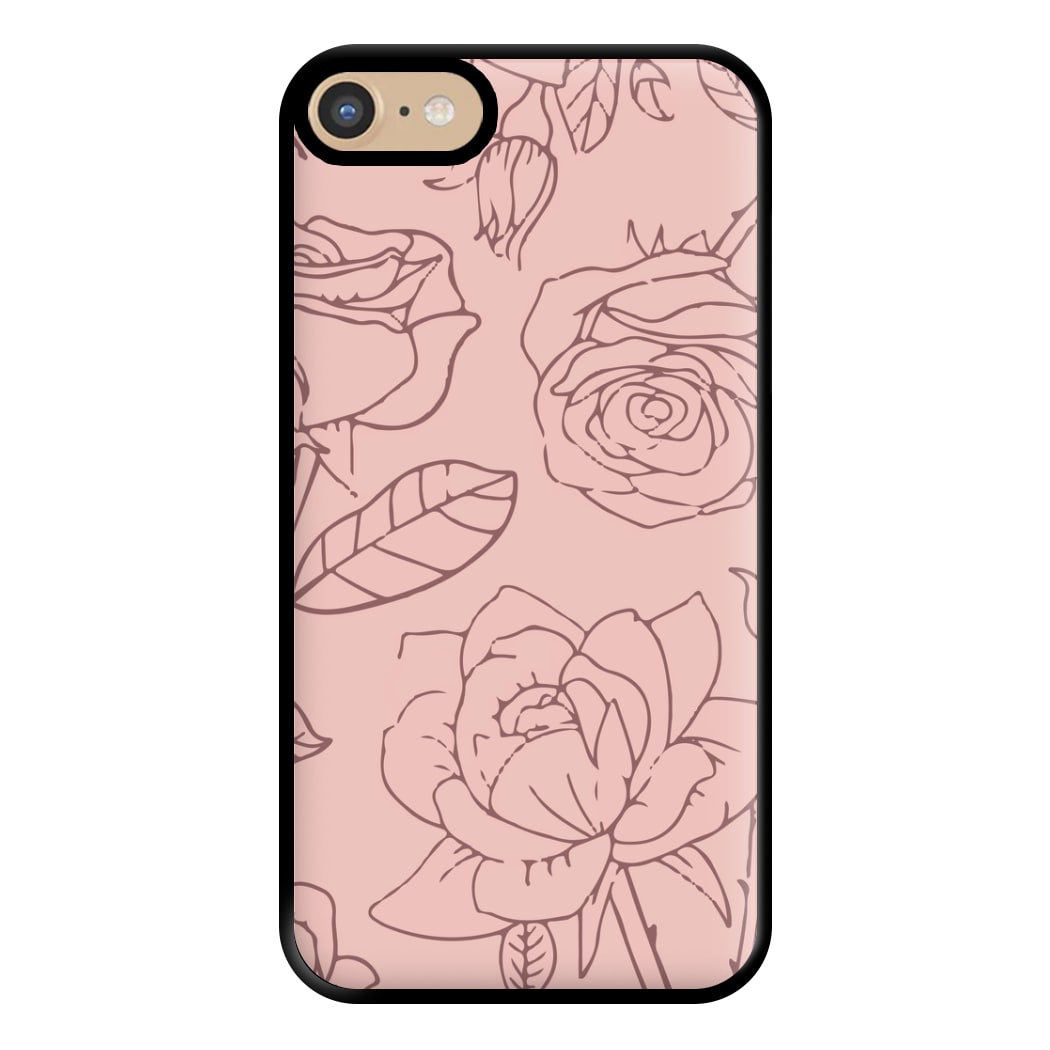 Roses - Foliage Phone Case for iPhone 6 / 7 / 8 / SE