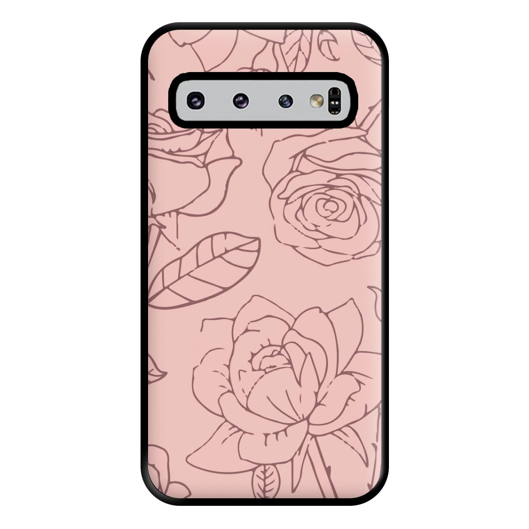 Roses - Foliage Phone Case for Galaxy S10 Plus