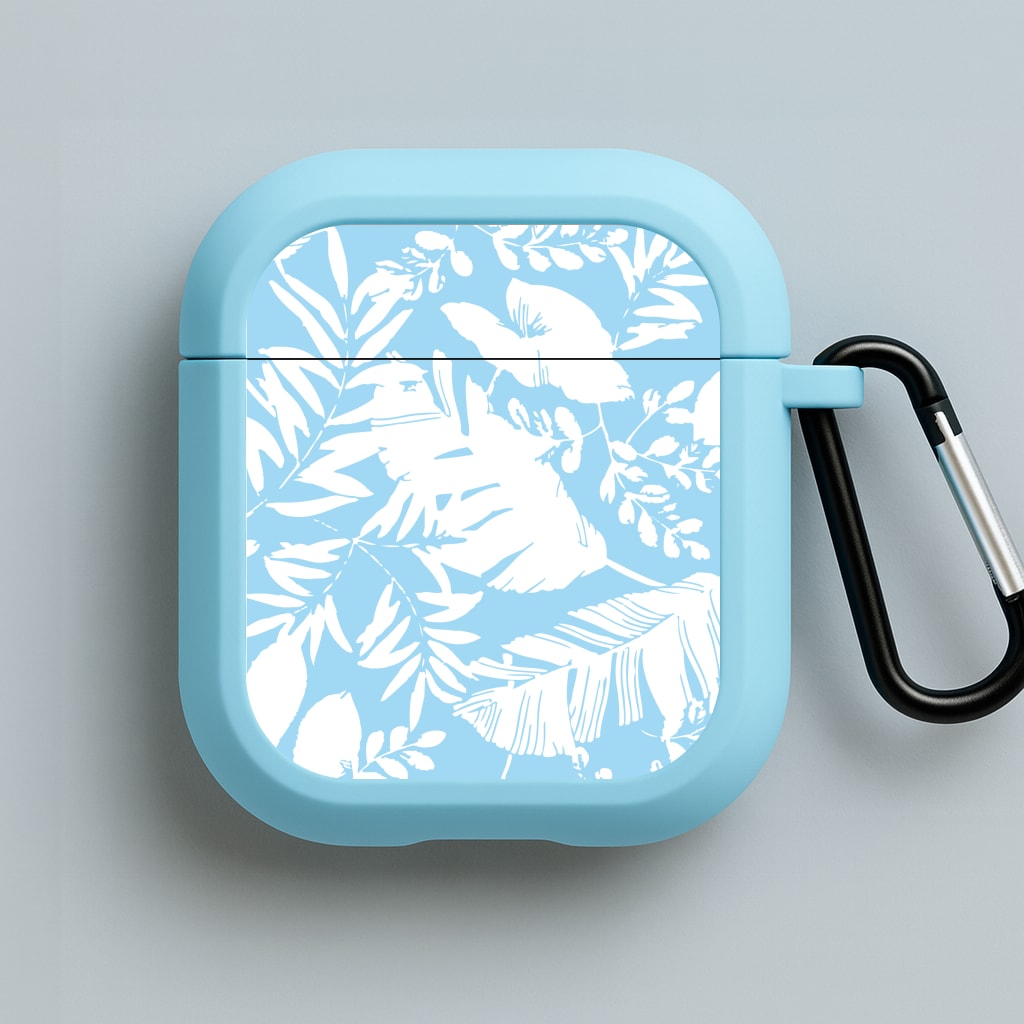Leaf Pattern - Foliage Blue AirPods Case