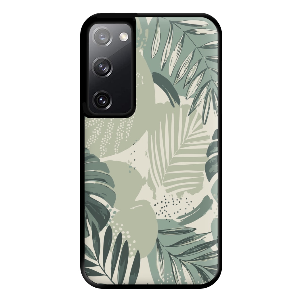 Green Leaf Pattern - Foliage Phone Case for Galaxy S20