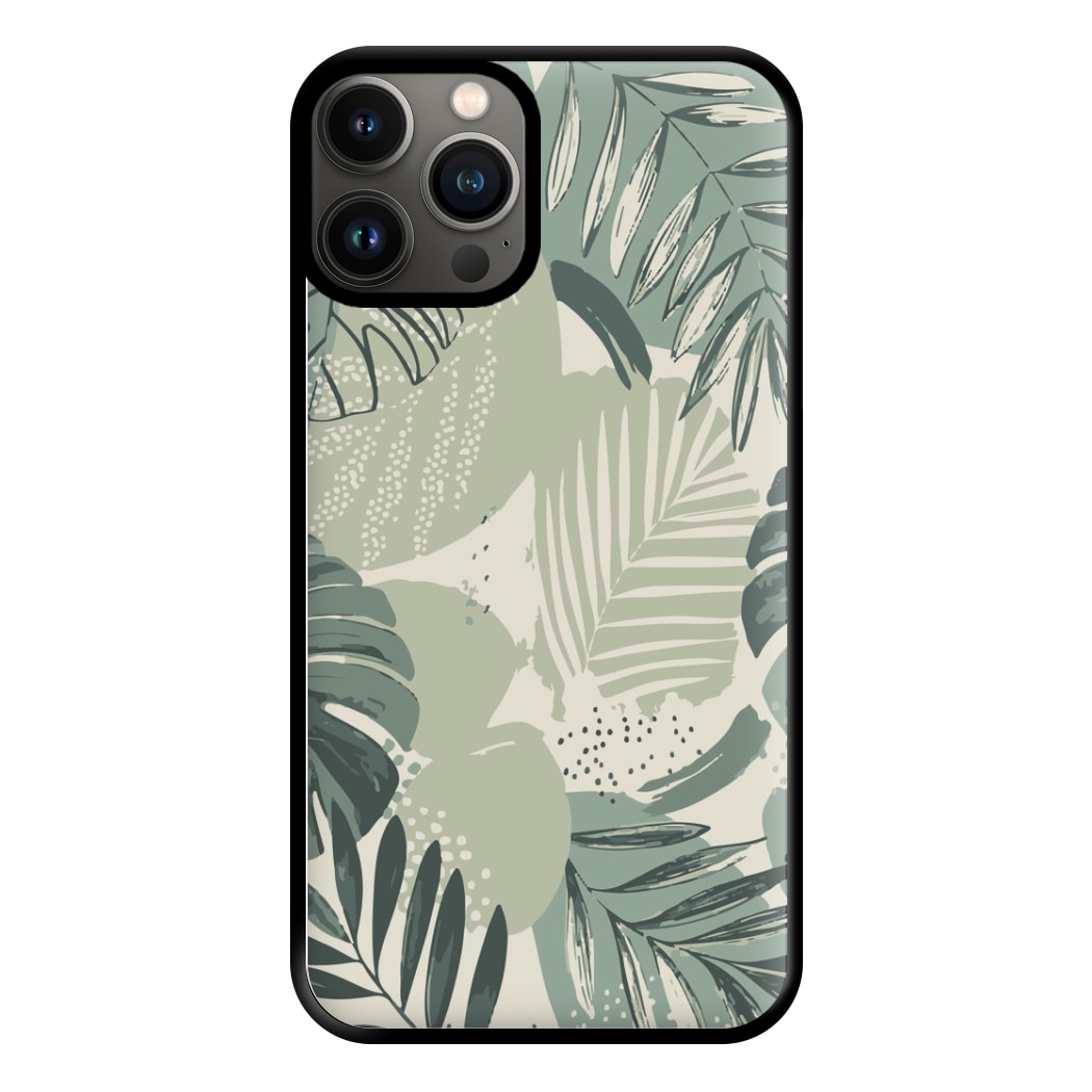 Green Leaf Pattern - Foliage Phone Case for iPhone 11 Pro Max