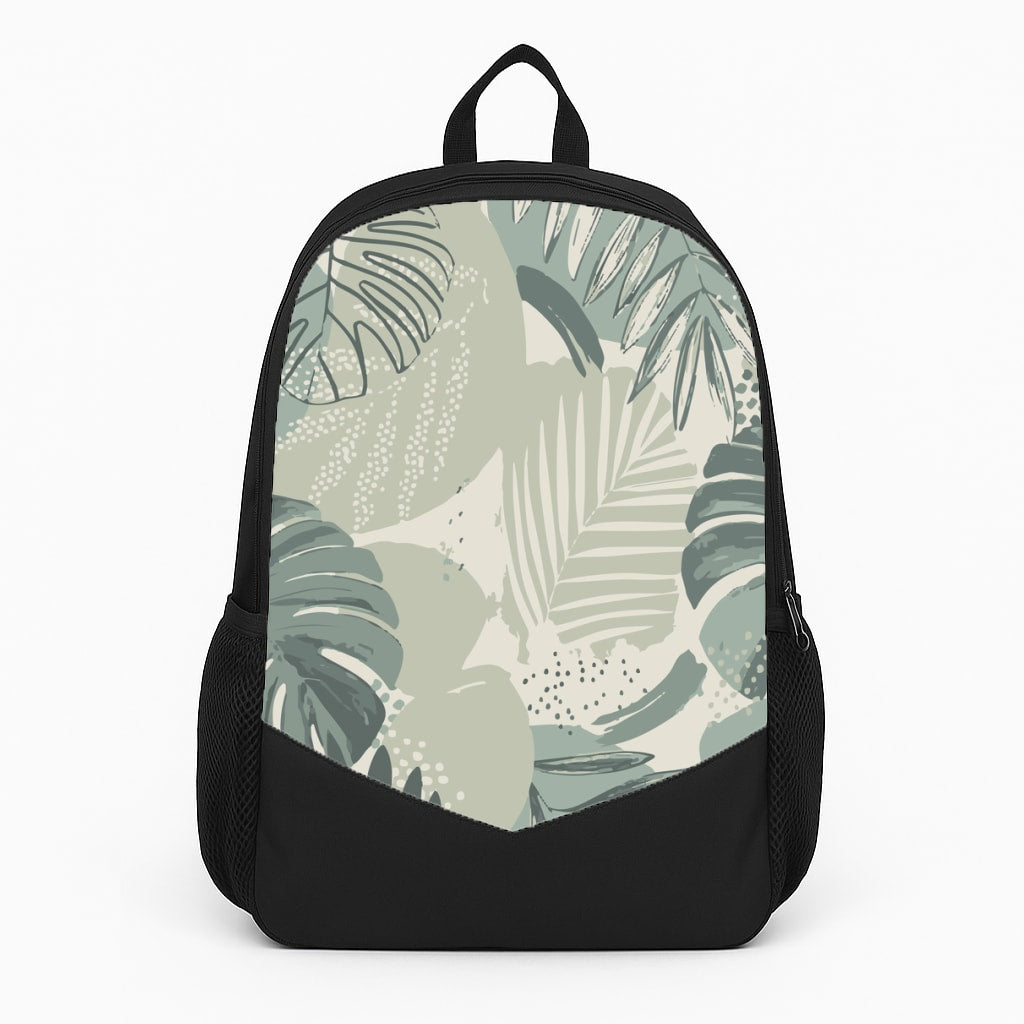 Green Leaf Pattern - Foliage Backpack