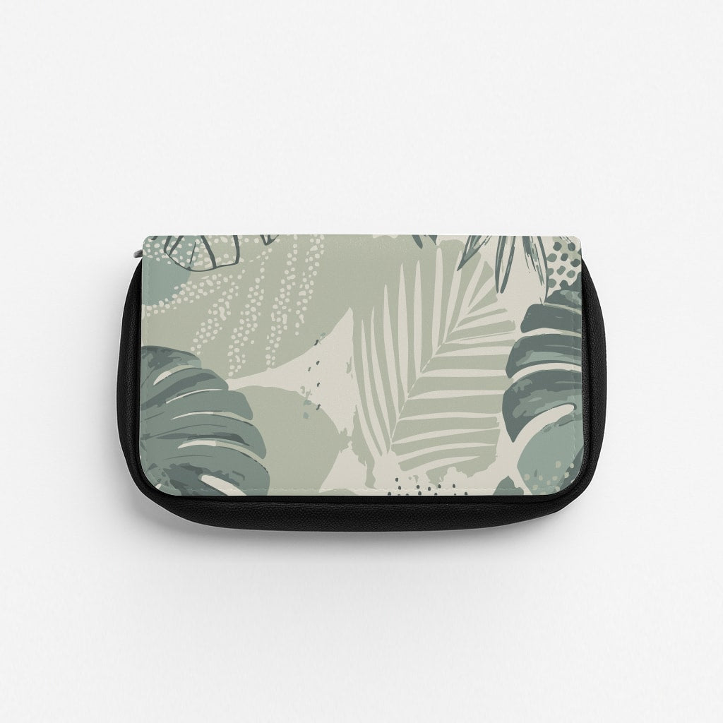 Green Leaf Pattern - Foliage Pencil Case