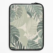 Green Leaf Pattern - Foliage Laptop Sleeve 1