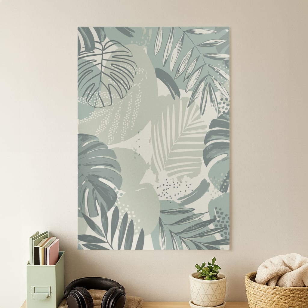 Green Leaf Pattern - Foliage Poster