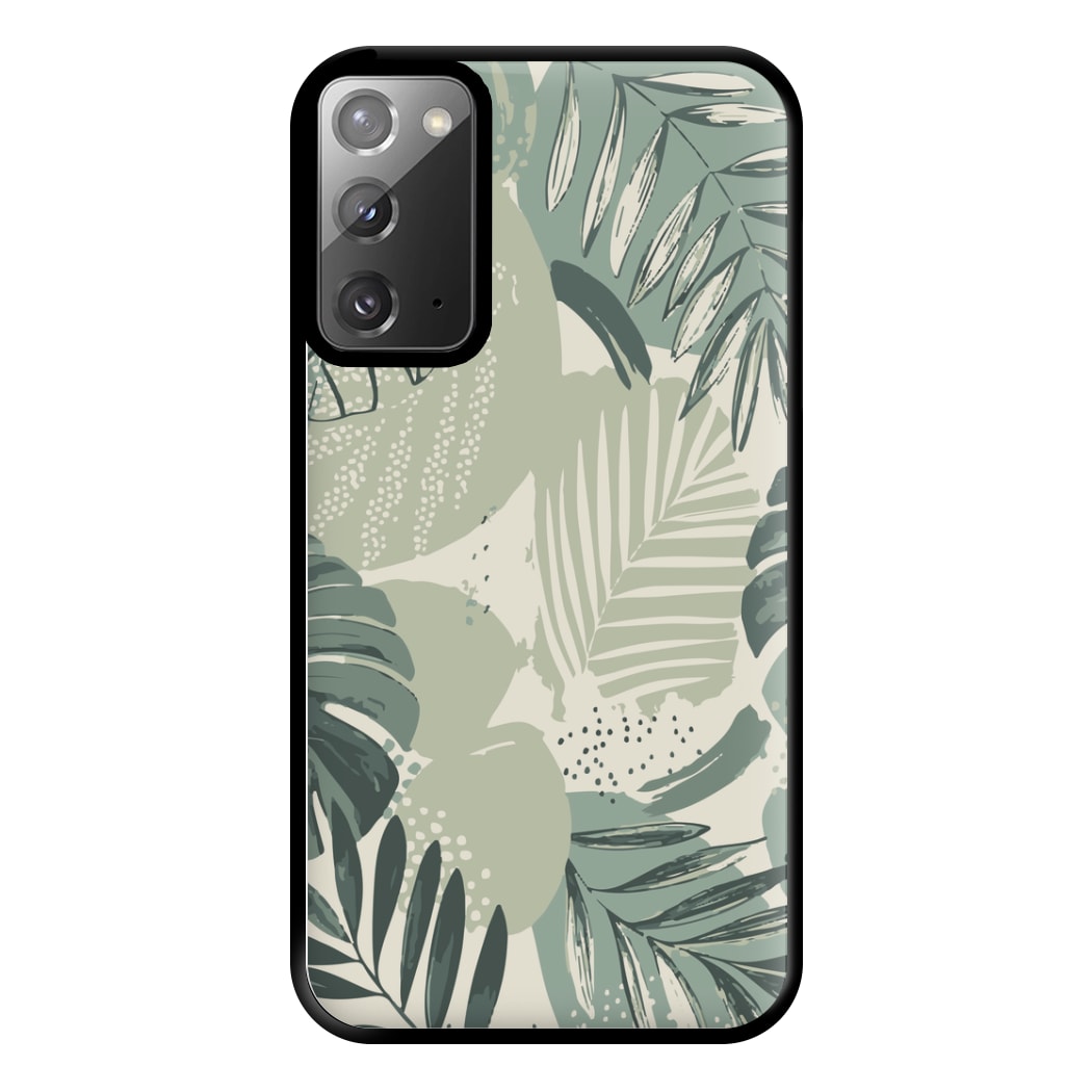 Green Leaf Pattern - Foliage Phone Case for Galaxy Note 20 Ultra