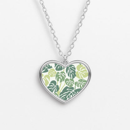 Palm - Foliage Heart Necklace