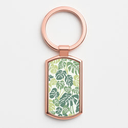 Palm - Foliage Rose Gold Keyring