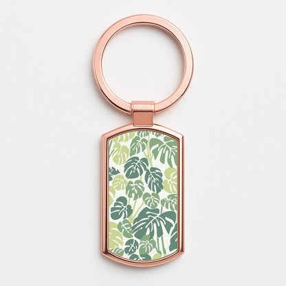 Palm - Foliage Rose Gold Keyring