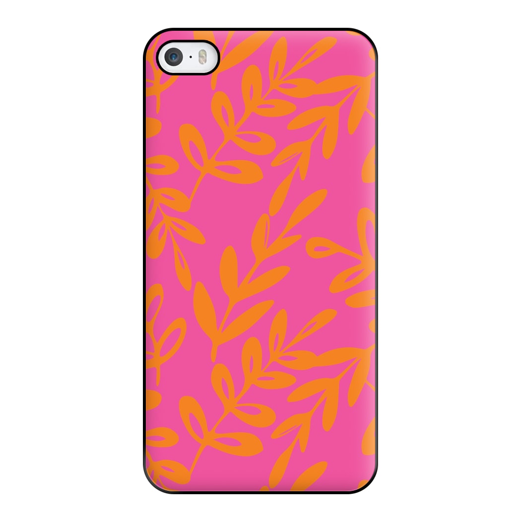 Pink & Orange Leaves - Foliage Phone Case for iPhone 5 / 5s / SE 2016