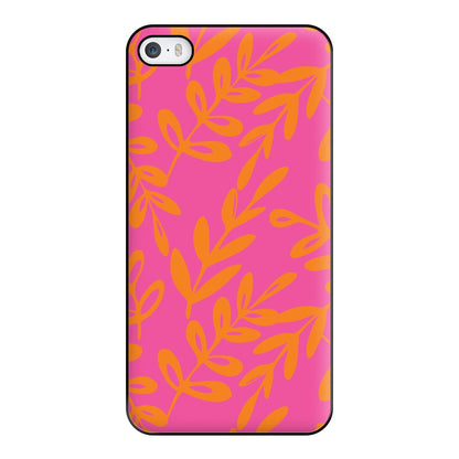 Pink & Orange Leaves - Foliage Phone Case for iPhone 5 / 5s / SE 2016