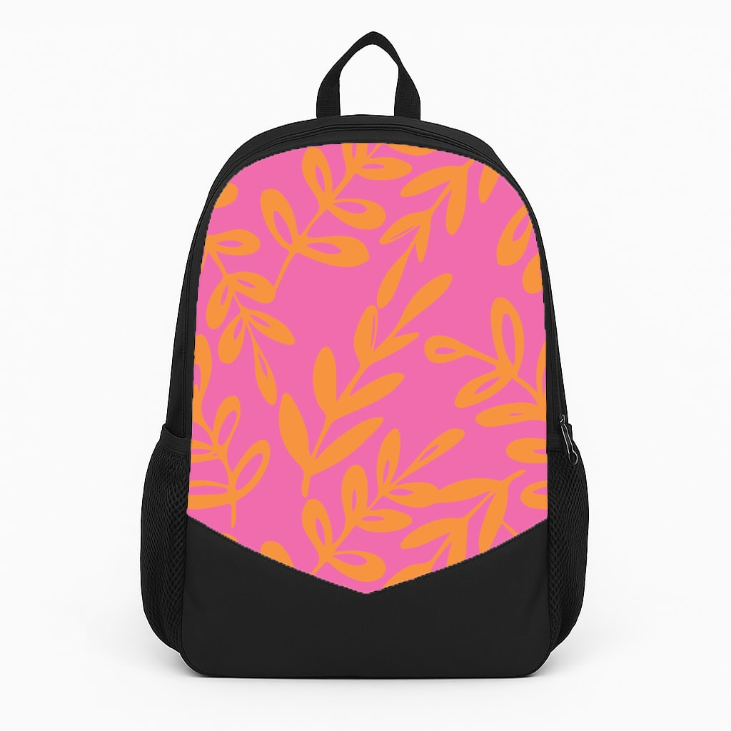 Pink & Orange Leaves - Foliage Backpack