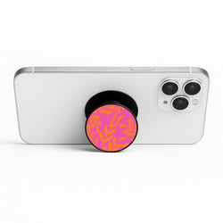 Pink & Orange Leaves - Foliage Phone Stand