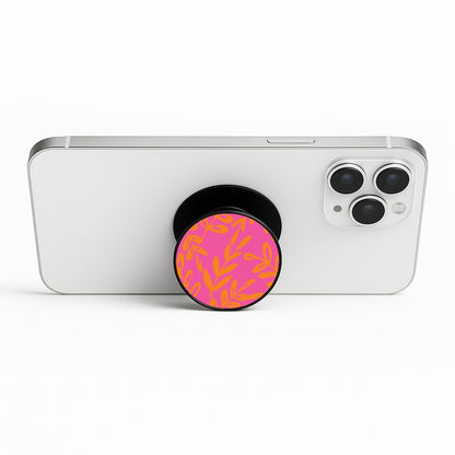 Pink & Orange Leaves - Foliage Phone Stand