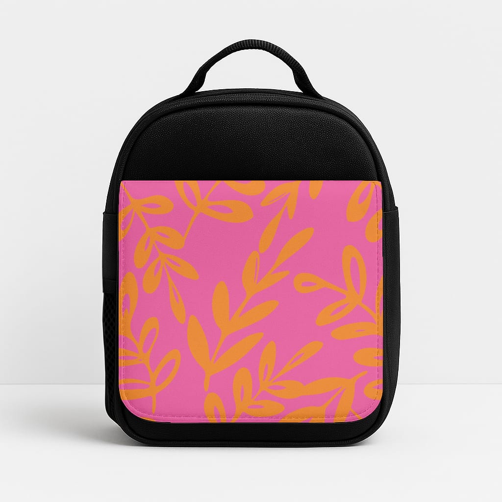 Pink & Orange Leaves - Foliage Insulated Lunchbox