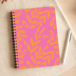 Pink & Orange Leaves - Foliage Notepad