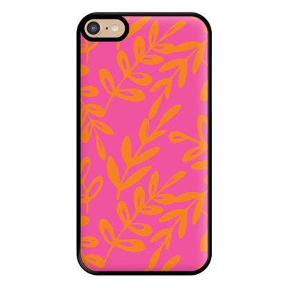 Pink & Orange Leaves - Foliage Phone Case for iPhone 6 Plus / 7 Plus / 8 Plus