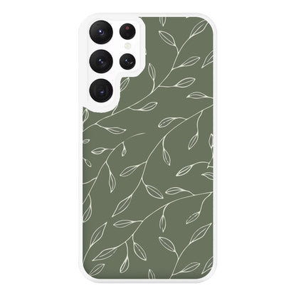 Thin Leaves - Foliage Phone Case for Galaxy S22 Ultra