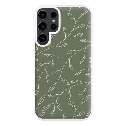 Thin Leaves - Foliage Phone Case for Galaxy S23 Ultra