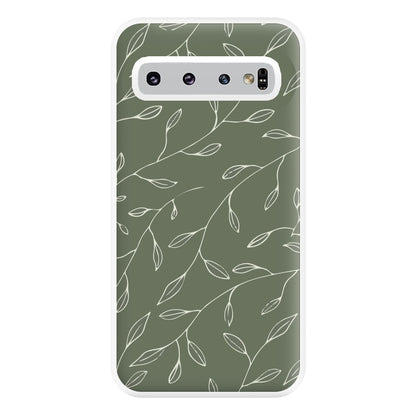 Thin Leaves - Foliage Phone Case for Galaxy S10 Plus