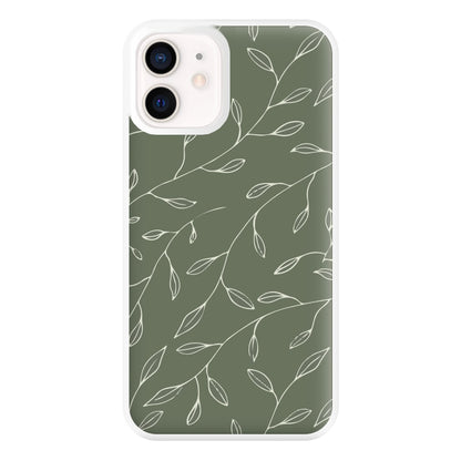 Thin Leaves - Foliage Phone Case for iPhone 12 Mini