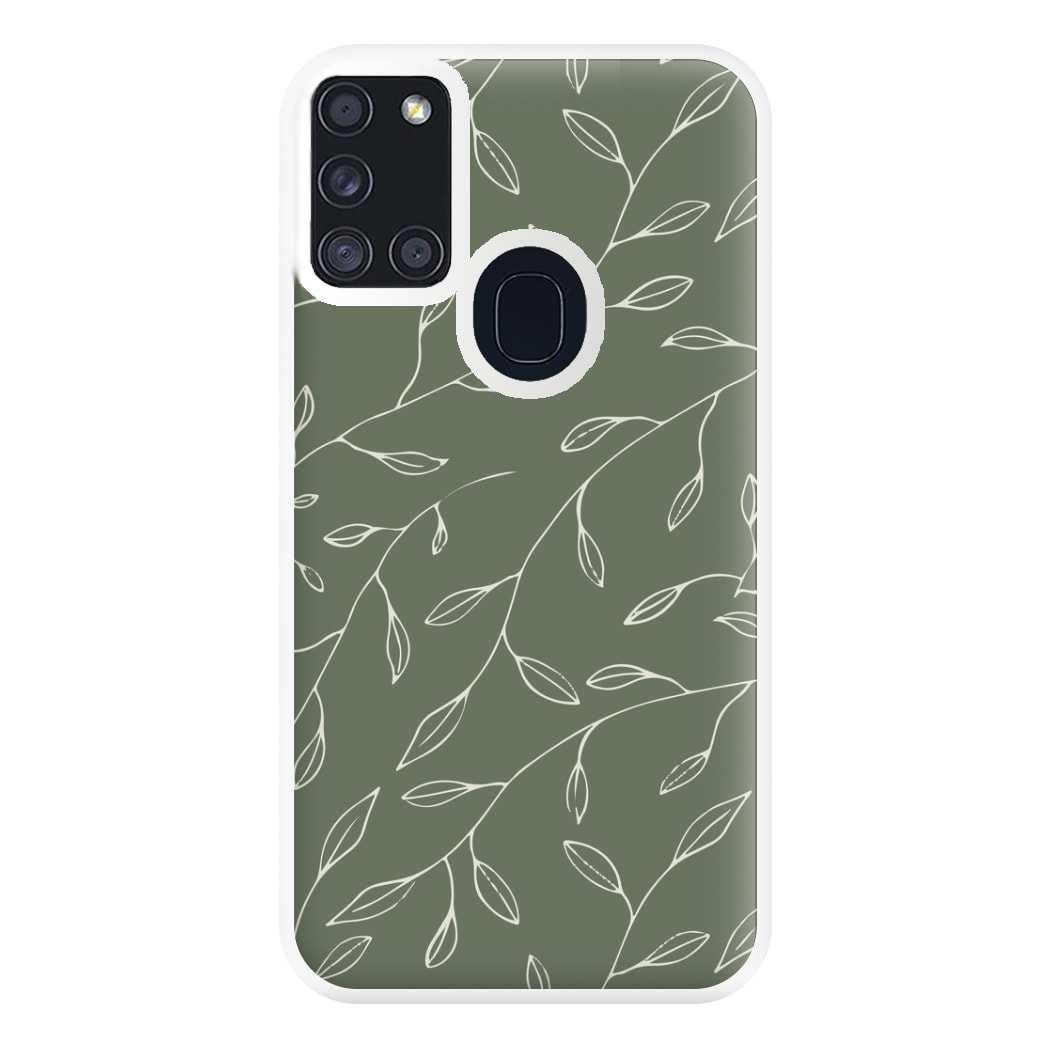 Thin Leaves - Foliage Phone Case for Galaxy A21s