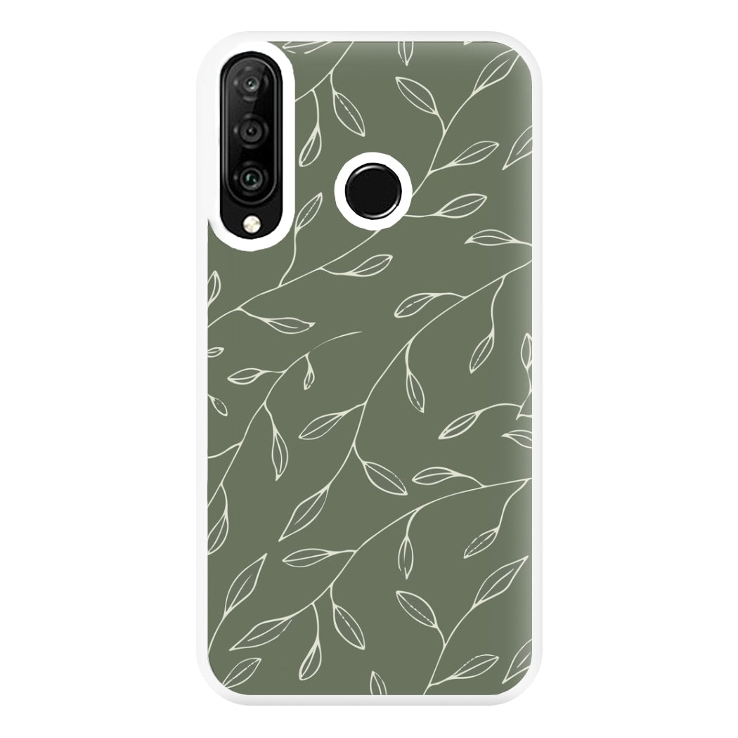 Thin Leaves - Foliage Phone Case for Huawei P30 Lite