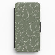 Thin Leaves - Foliage Flip / Wallet Phone Case 1