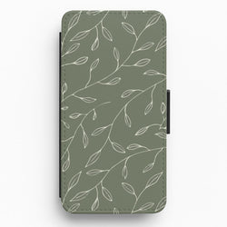 Thin Leaves - Foliage Flip / Wallet Phone Case