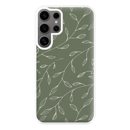 Thin Leaves - Foliage Phone Case for Galaxy S24 Ultra