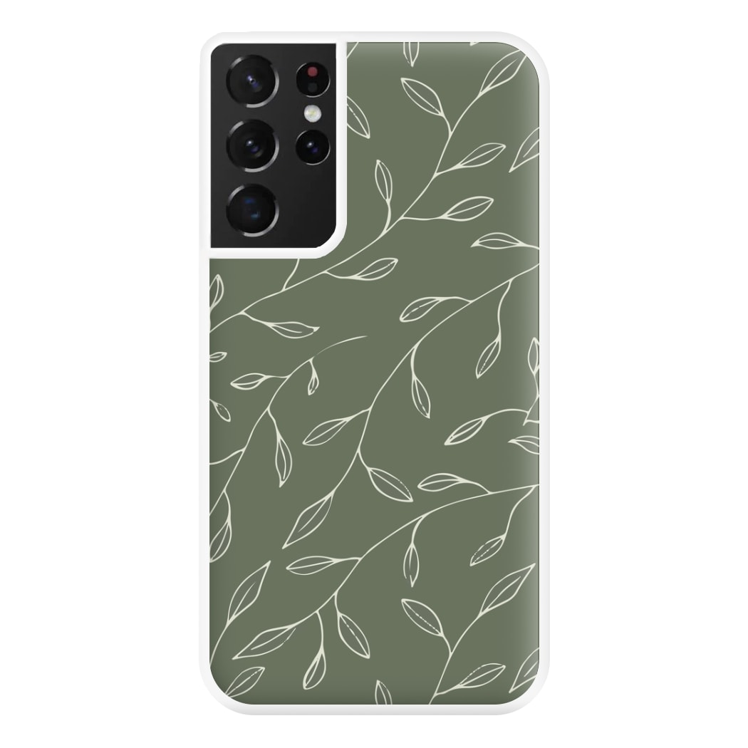 Thin Leaves - Foliage Phone Case for Galaxy S21 Ultra