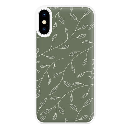 Thin Leaves - Foliage Phone Case for iPhone XS Max