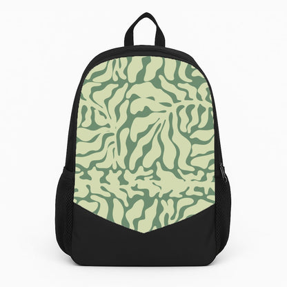 Light Green Leaf - Foliage Large Backpack