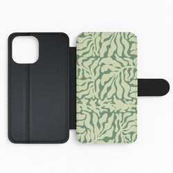 Light Green Leaf - Foliage Flip Phone Case
