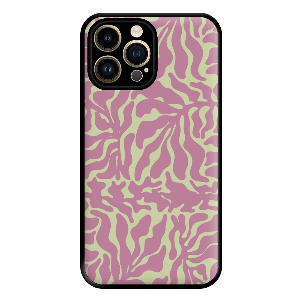 Pink Leaves - Foliage Phone Case for iPhone 14 Pro Max