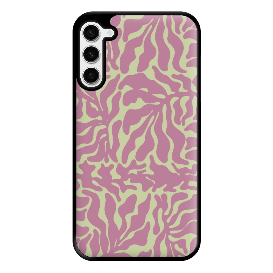 Pink Leaves - Foliage Phone Case for Galaxy S23 Plus