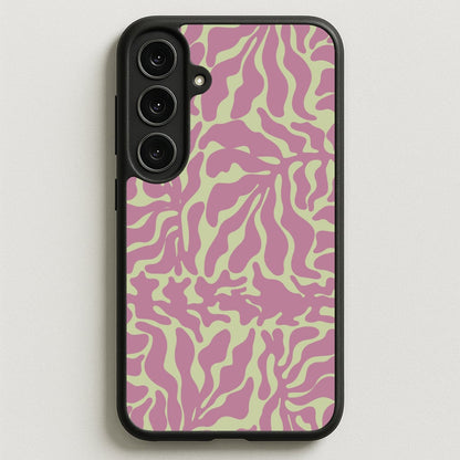 Pink Leaves - Foliage Phone Case for Galaxy S25FE
