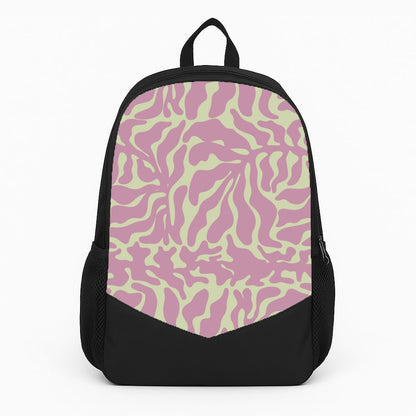 Pink Leaves - Foliage Large Backpack