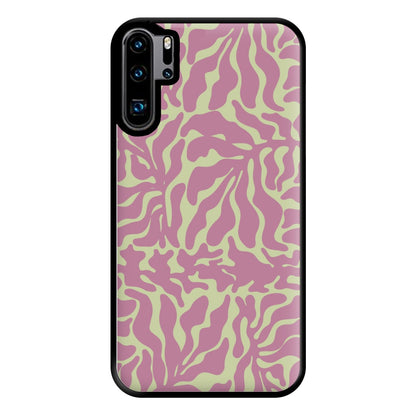 Pink Leaves - Foliage Phone Case for Huawei P30 Pro