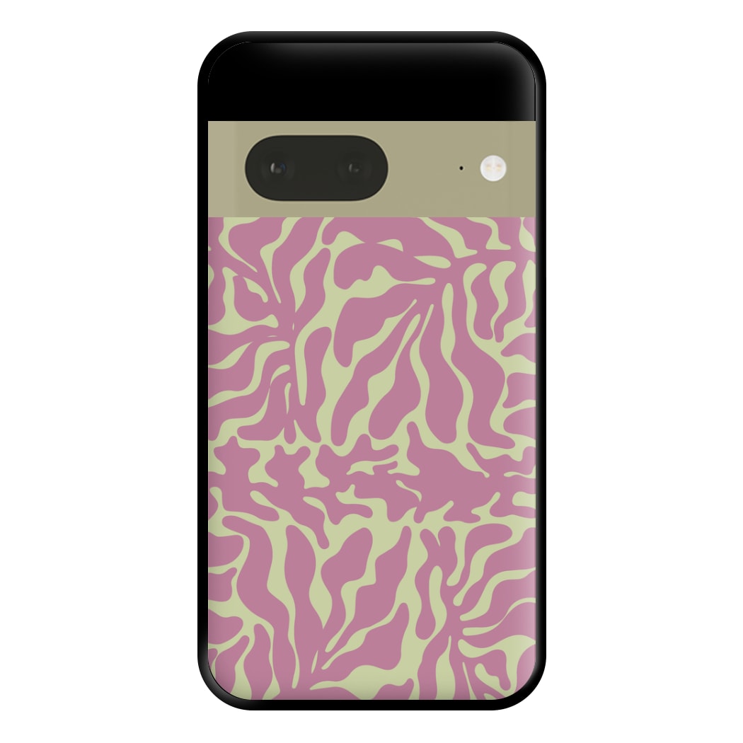 Pink Leaves - Foliage Phone Case for Google Pixel 7a