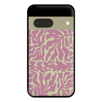 Pink Leaves - Foliage Phone Case for Google Pixel 7a