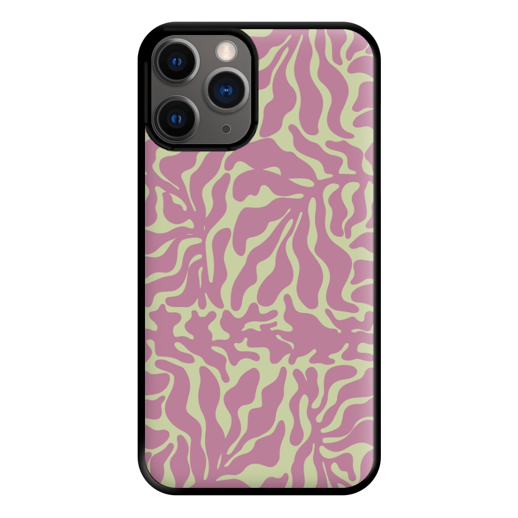 Pink Leaves - Foliage Phone Case for iPhone 12 Pro Max