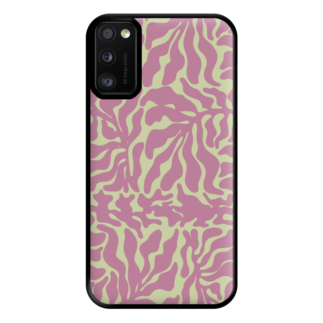 Pink Leaves - Foliage Phone Case for Galaxy A41