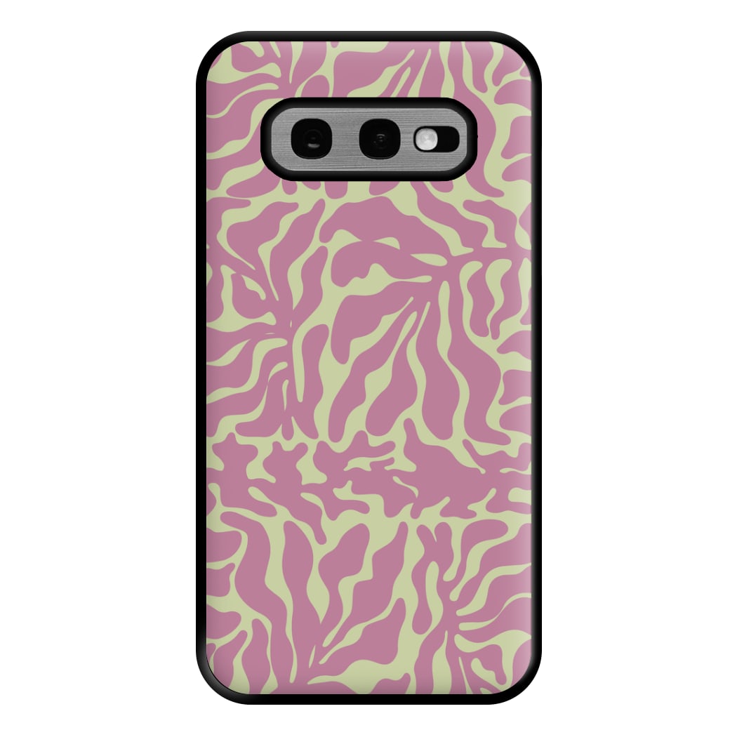 Pink Leaves - Foliage Phone Case for Galaxy S10e