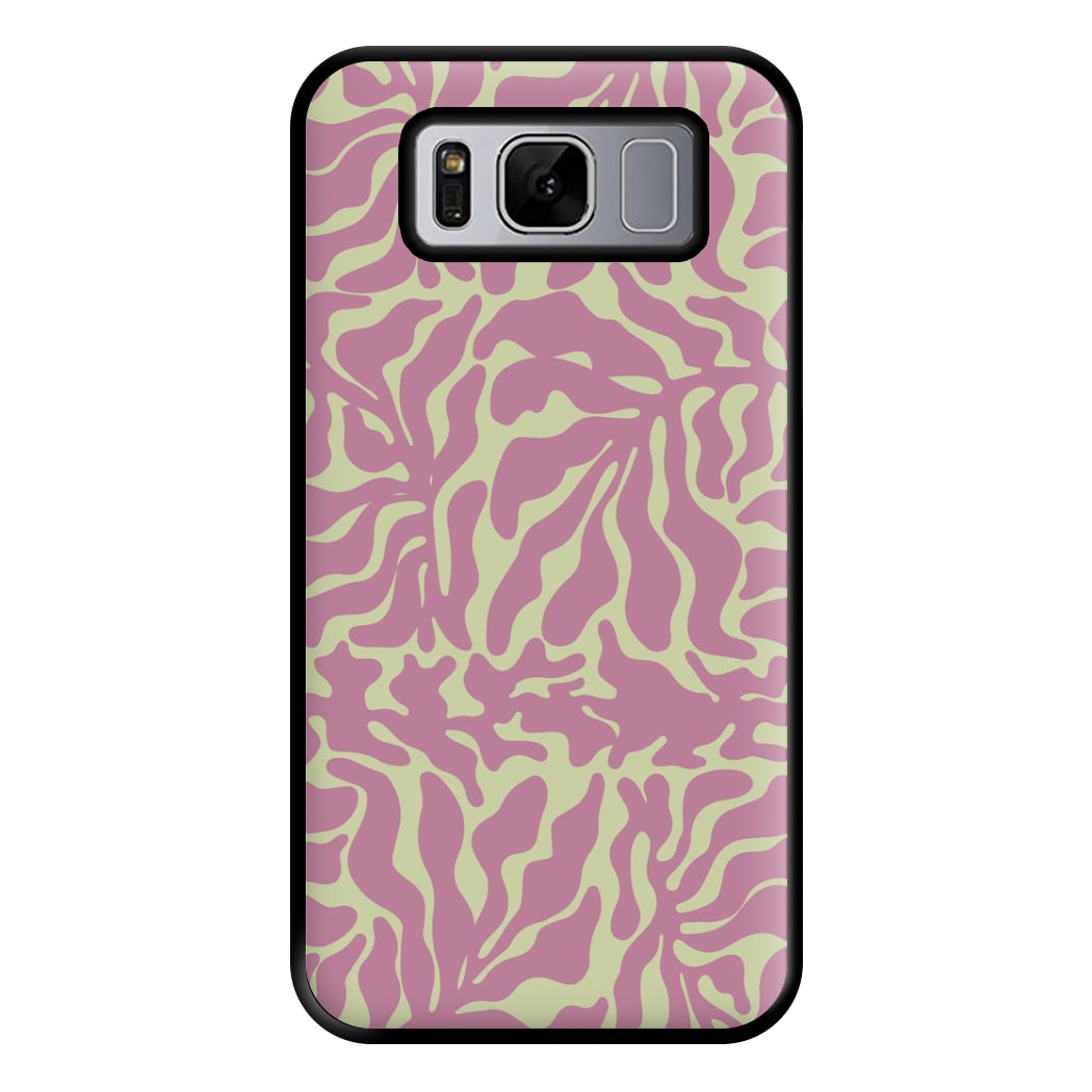 Pink Leaves - Foliage Phone Case for Galaxy S8 Plus