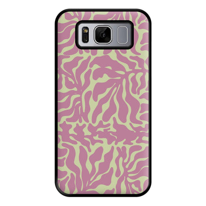 Pink Leaves - Foliage Phone Case for Galaxy S8 Plus