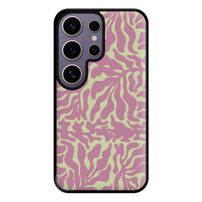 Pink Leaves - Foliage Phone Case for Galaxy S25 Ultra