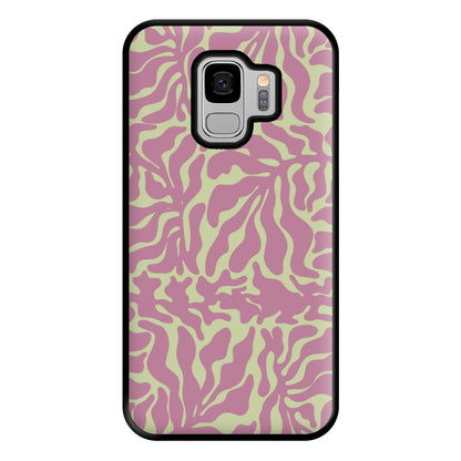 Pink Leaves - Foliage Phone Case for Galaxy S9 Plus