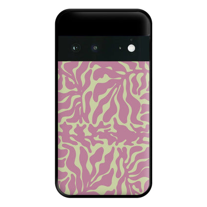 Pink Leaves - Foliage Phone Case for Google Pixel 6a